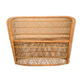 Banquette enfant vintage en rotin