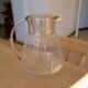 Glass and metal carafe of over 2 litres