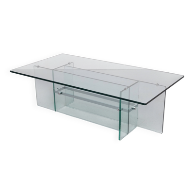 Table basse en verre Fontana Arte 1970, Italie