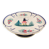 Fruit cup on earthenware pedestal from Quimper HB