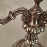19th century silver-plated bronze chandelier