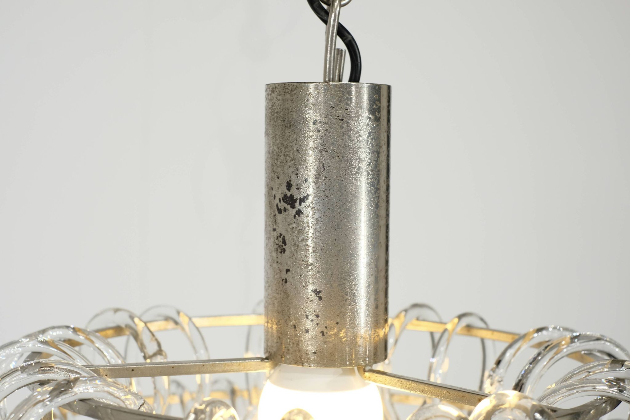 Giogali chandelier by Angelo Mangiarotti for Vistosi, Italy 1970s.