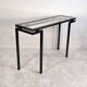 Magnificent console design by Pierre Vandel Paris 1970s black lacquered.