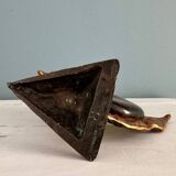 Duck with a bow tie, original sculpture by Yves LOHÉ