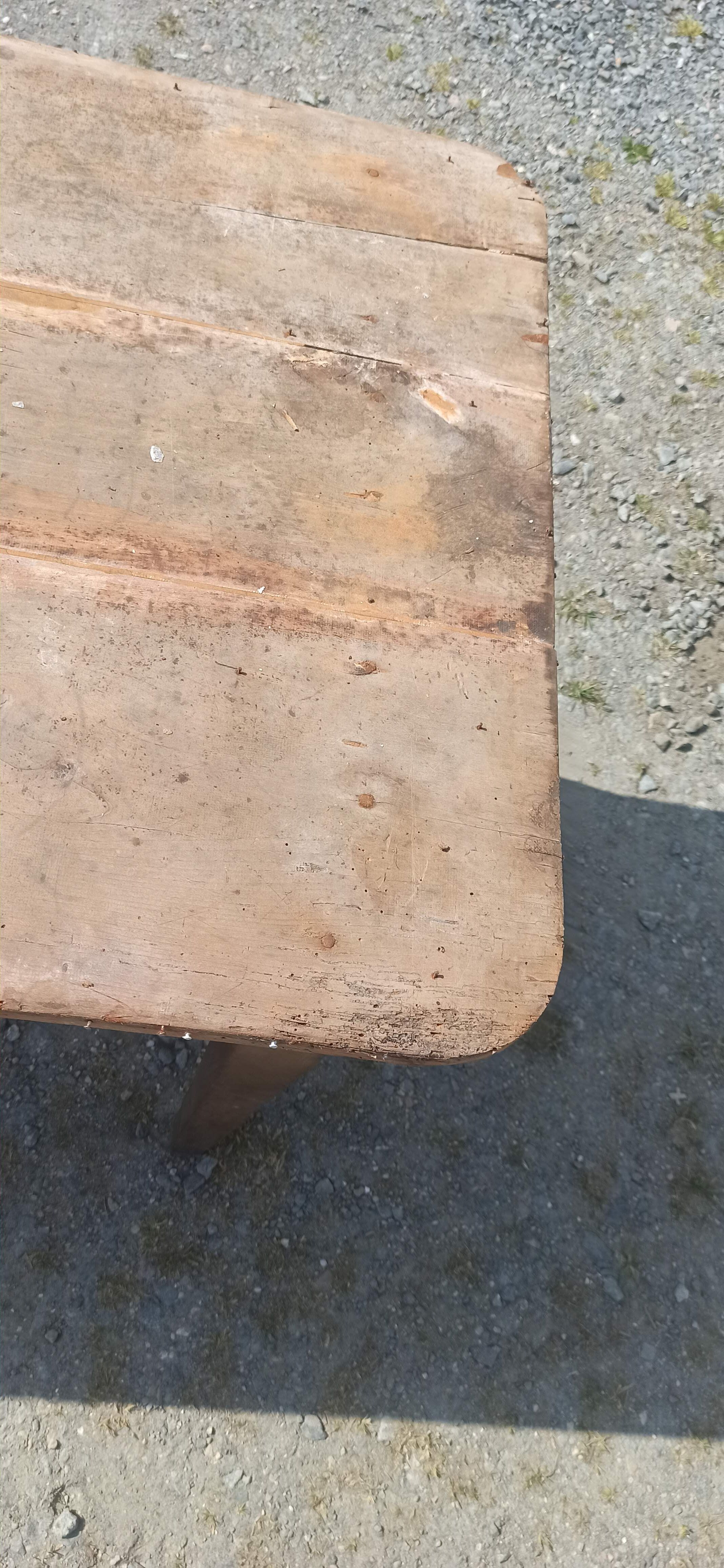 Large table 181 cm of cherry and oak farm