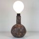 Vintage table lamp in ceramic with expressive glaze