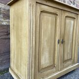 Petit meuble alsacien rustique vers 1900 sapin peint buffet meuble métier art populaire enfilade