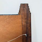 Art Deco style mirror in carved wood
