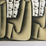 Set of 4 original lithographs by Jacques Poli, 1978. The Fire x 4.