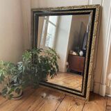 Large old golden mirror