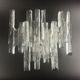 Hollywood regency ice glass sconce by J. T. Kalmar for Kalmar Franken, 1960s