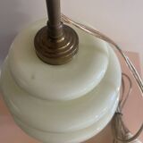 Pied de lampe opaline