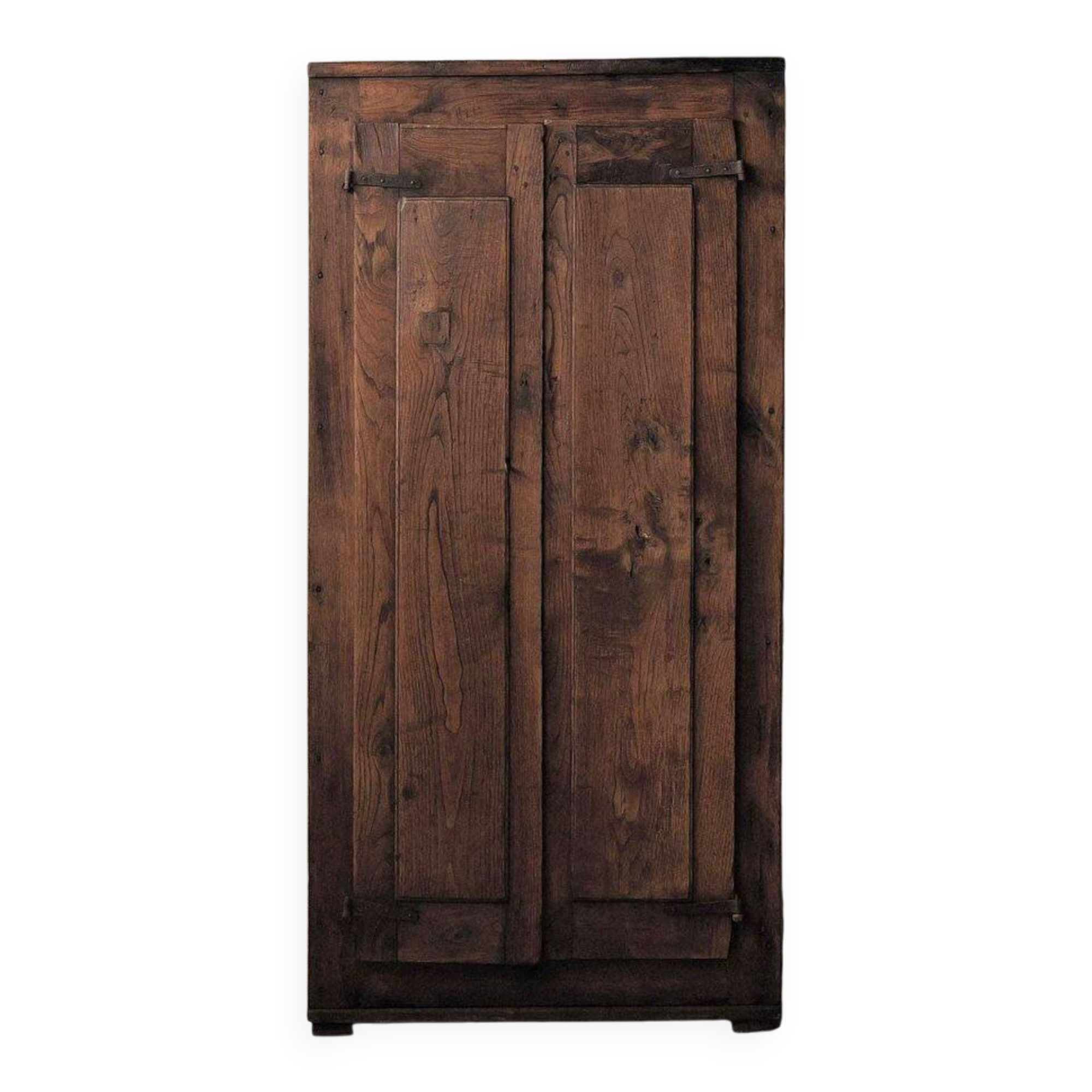 Antique mountain wardrobe in solid oak – 19th century