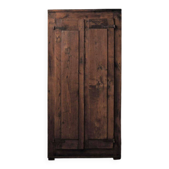 Antique mountain wardrobe in solid oak – 19th century
