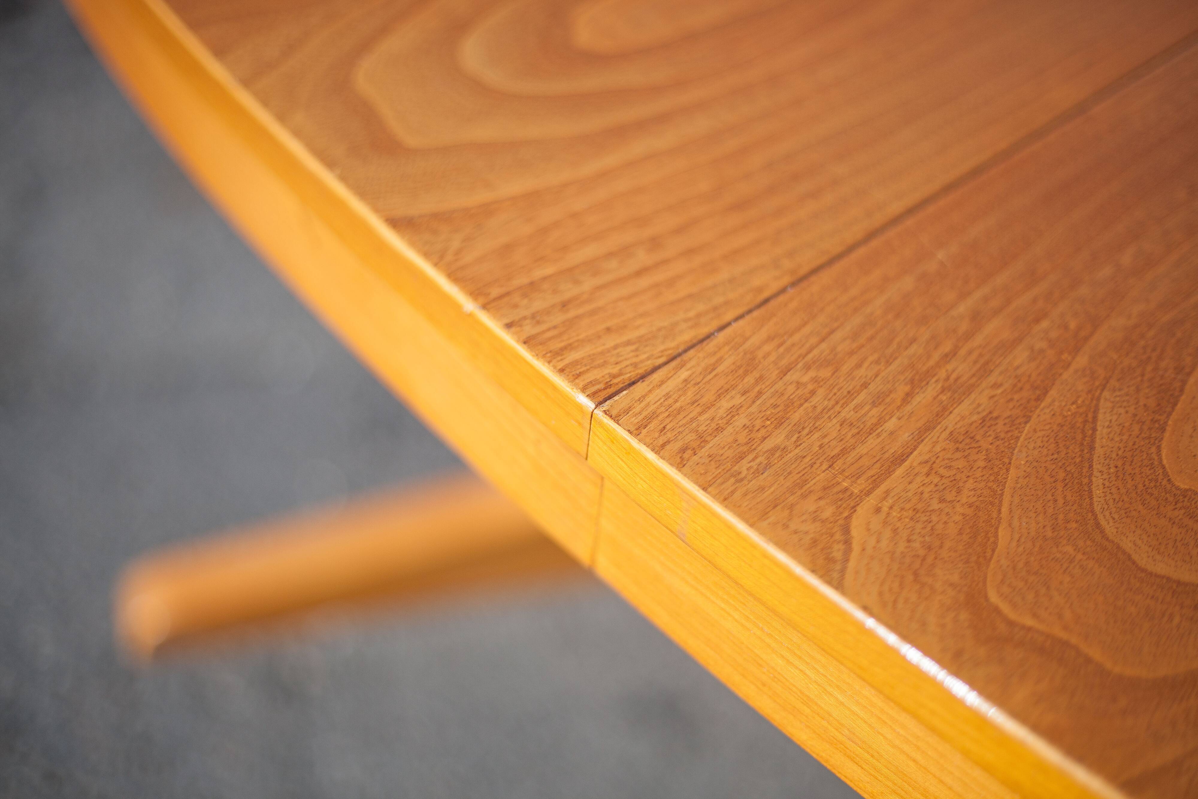 Baumann extendable table, oval table, dining table, wooden table, vintage table, 60's