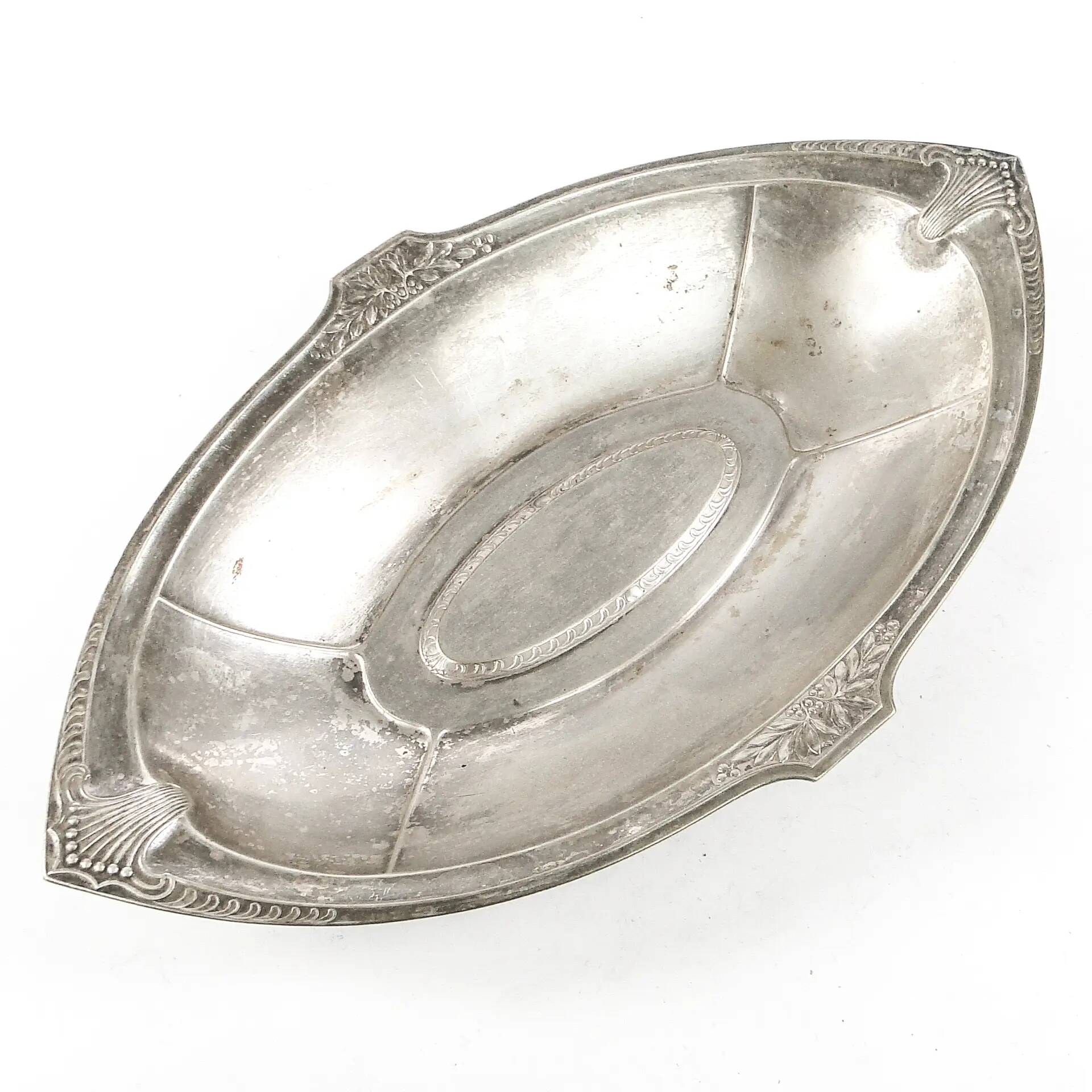 Art Nouveau platter, silver-plated brass, WMF, Germany, early 20th century