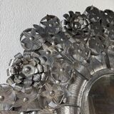 Vintage Mexican metal large mirror