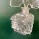 Art Deco perfume bottle in bohemian crystal engraved 1930