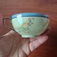 Vintage Japanese fine porcelain tea set with landscape pattern.