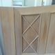 Headboard for a 160 bed in solid walnut with waxed finish.