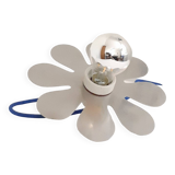 Brushed stainless steel portable lamp