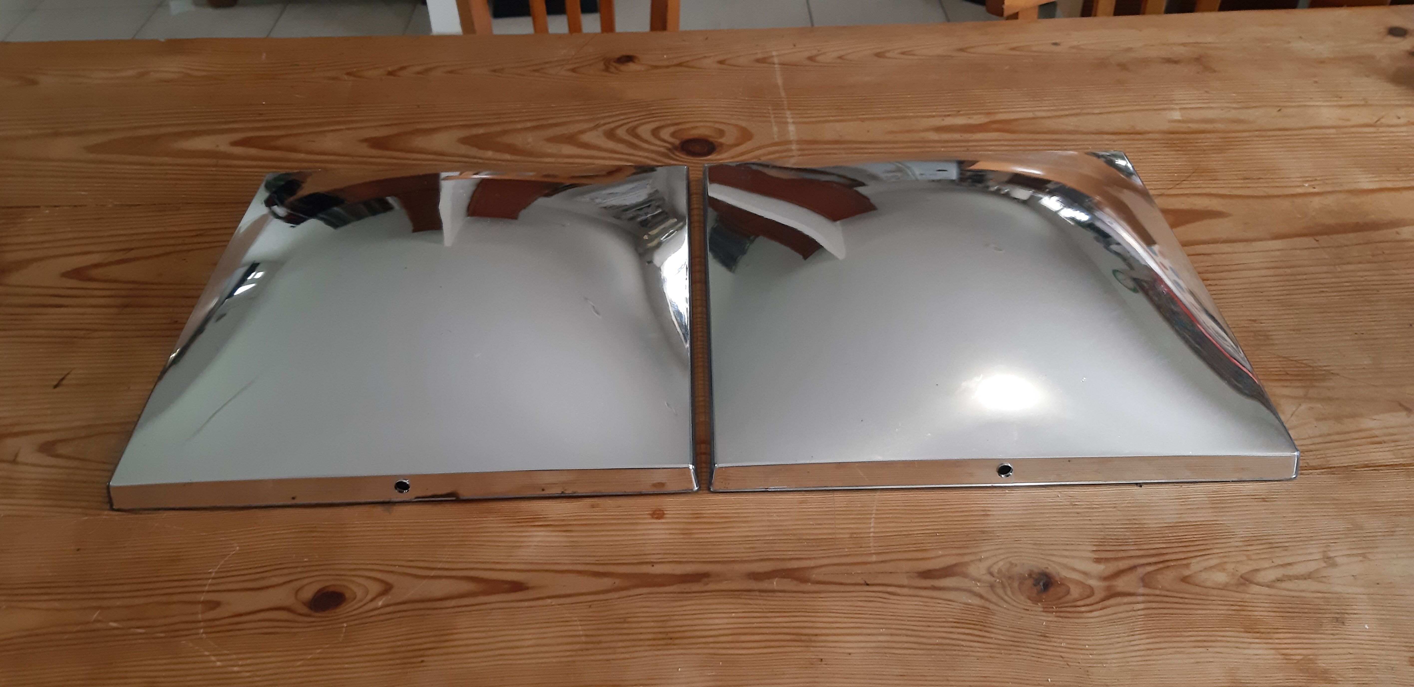 Pair of vintage mirrors made in slovenia