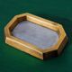 Brutalist ashtray by David Marshall, bronze and brass, Spain, 1970