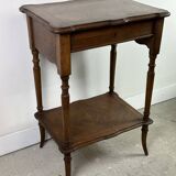 Louis Philippe style walnut side table, dressing table