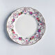 Set of 6 Limoges porcelain dessert plates with garlands and