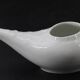 Ancien saucier en faïence blanche