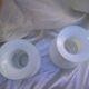 Set of 2 white glass lampshades
