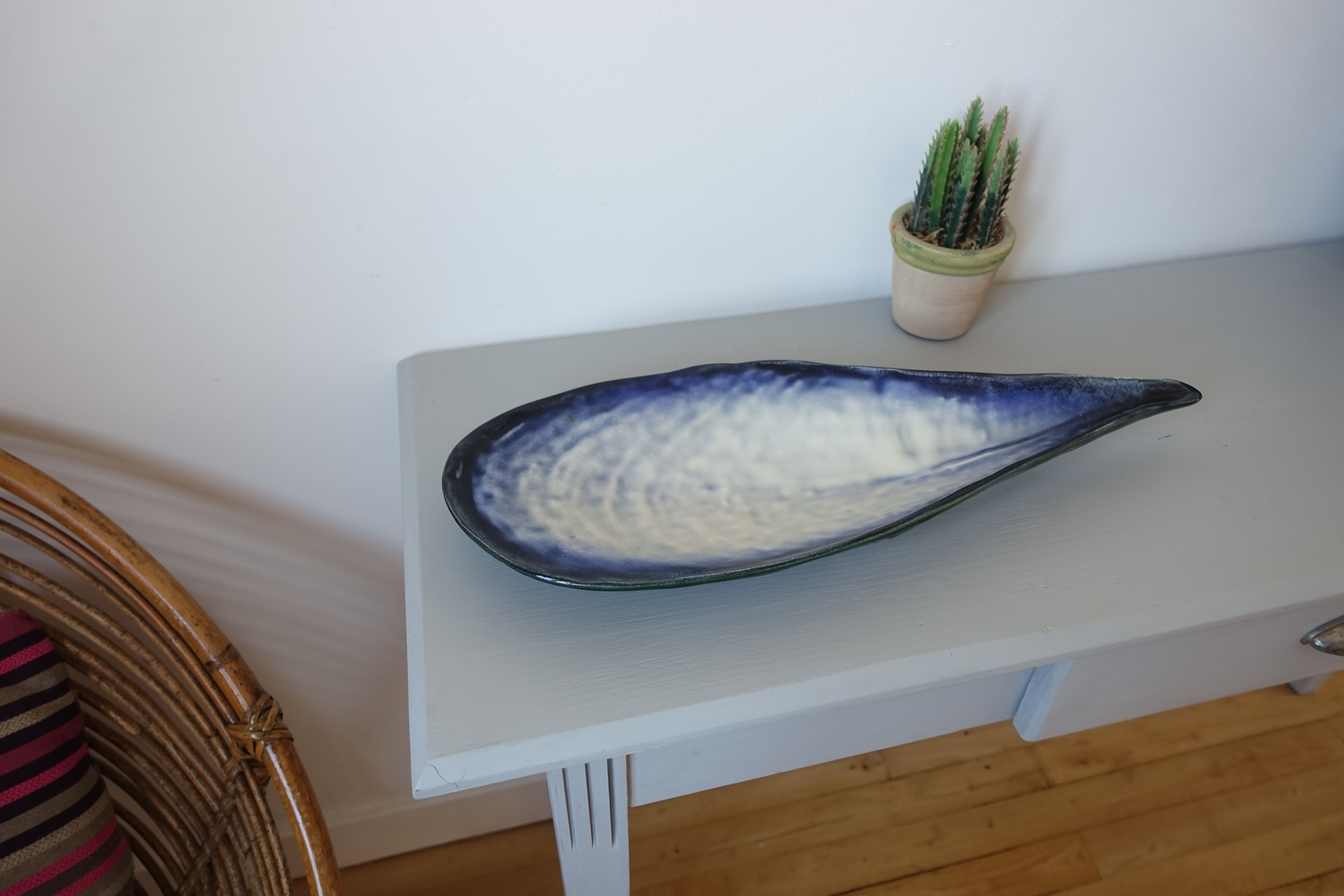 Pol Chambost flat in the shape of pearly shell 1950