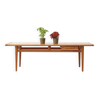 Grande table basse en teck par Torbjorn Afdal pour Haug Snekkeri