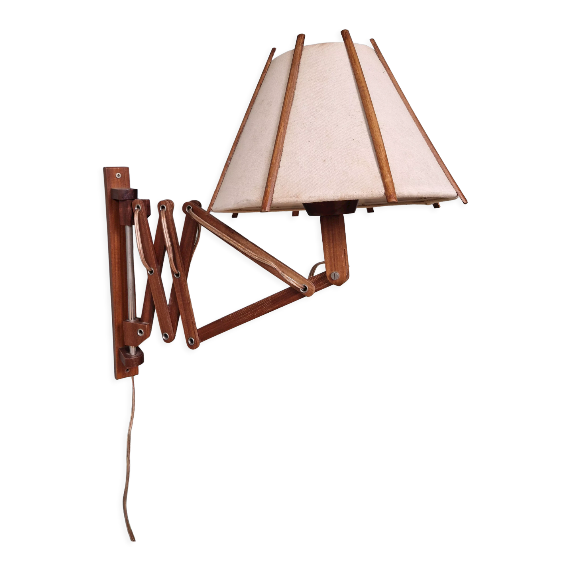 Scandinavian scissors wall lamp, 60s