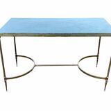 Coffee table brass and marble design 1960'