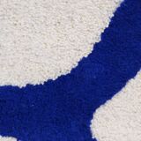 Carpet - White and Royal Blue