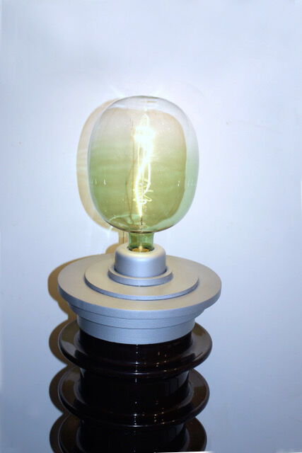 Set of two vintage industrial design lamps