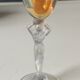 Set of 7 liqueur glasses. Royal Bayel crystal. Caryatid/Venus base.
