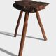French Olive Wood Rustic / Wabi Sabi Accent Side Table / Stool, Early 20th C.