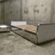 Bed and bedside table design style 1970 ' vintage/sofa.