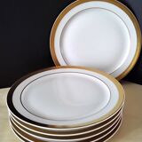 6 dessert plates in Limoges porcelain by Raynaud