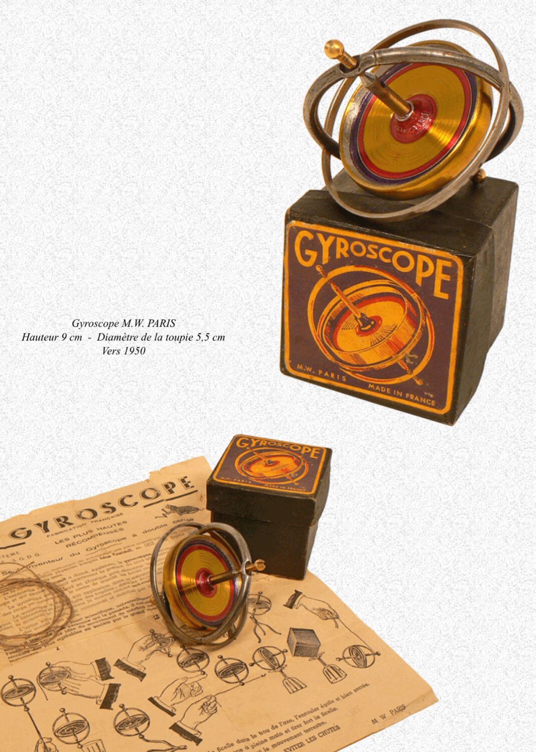 Old gyroscope tops 1930