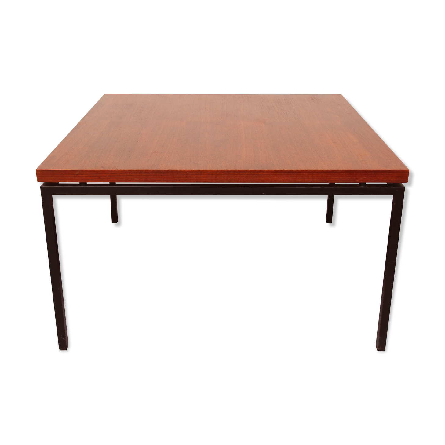 1960s coffee table in teak and metal