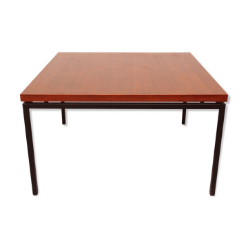 1960s coffee table in teak and metal