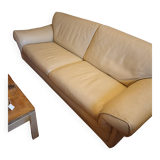 Roche Bobois 3-seater leather sofa
