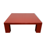 Red laquered coffee table
