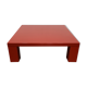 Table basse laquée rouge