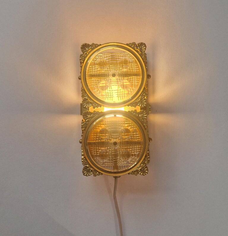 Pair of Midcentury Very Rare Wall Lamps M. P. R., Sweden, 1960s