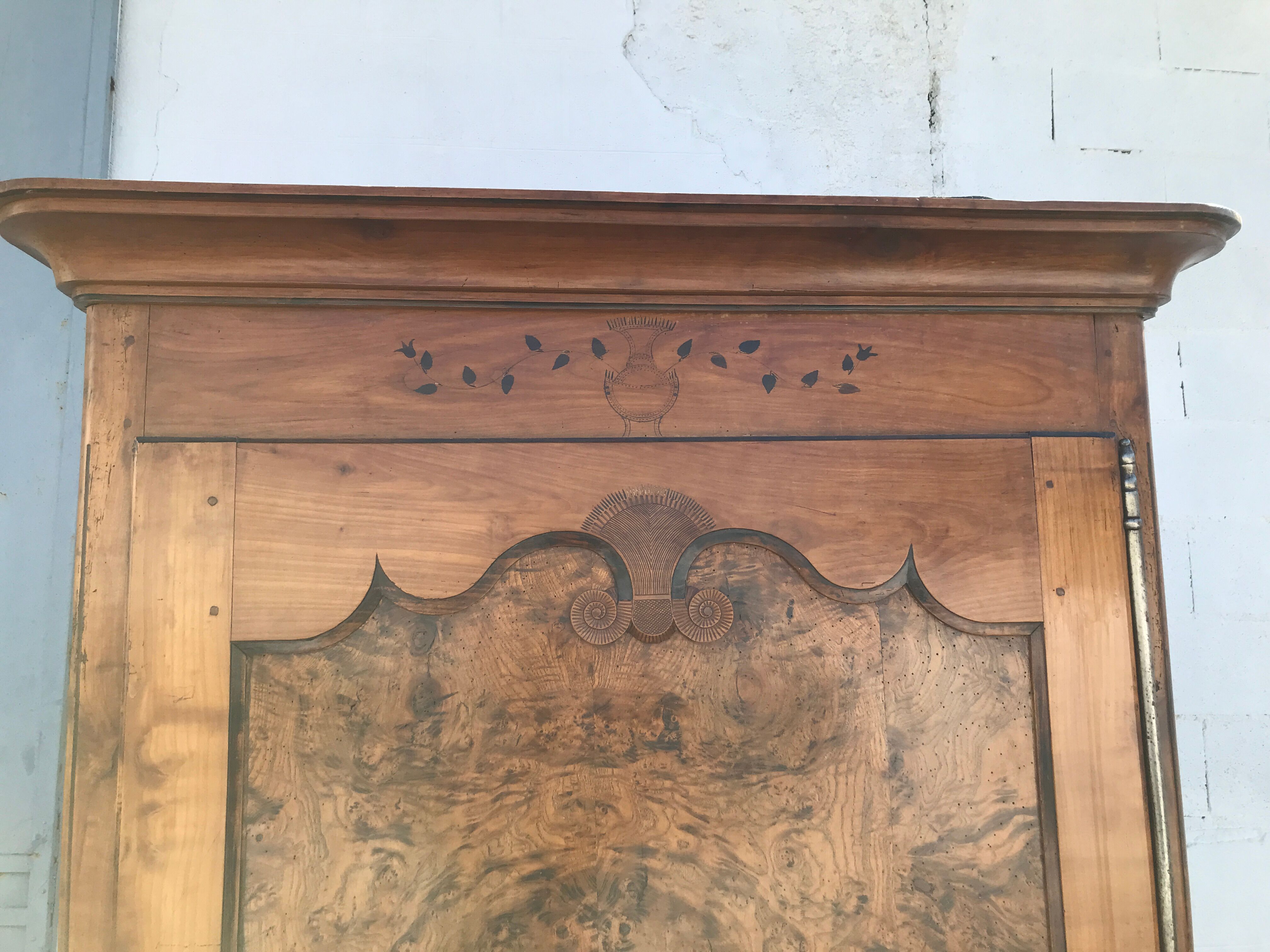 Louis XV marquetry bonnetière 1950s