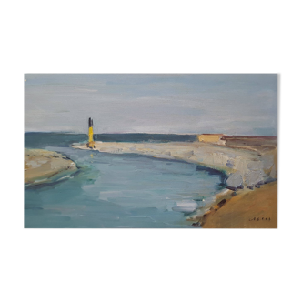 Painting by Nagao Usui "The Lighthouse"